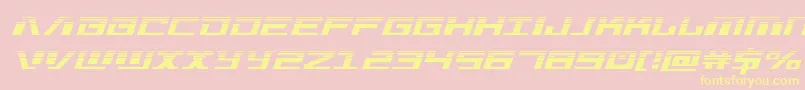 Warmachinehalf Font – Yellow Fonts on Pink Background