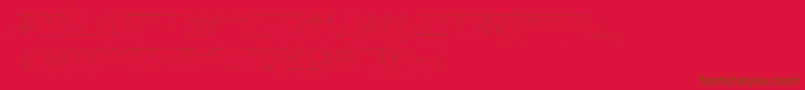 AsteriskThinlaser Font – Brown Fonts on Red Background