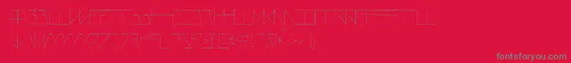 Saiba mais sobre a fonte AsteriskThinlaser Fonte AsteriskThinlaser – fontes cinzas em um fundo vermelho