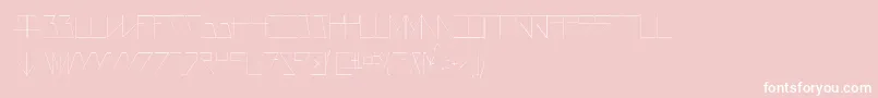 AsteriskThinlaser Font – White Fonts on Pink Background