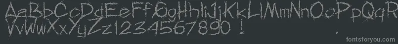 MnfRejormMay-Schriftart – Graue Schriften auf schwarzem Hintergrund