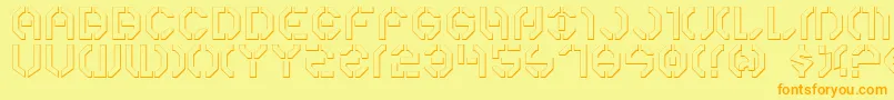 Y3ko Font – Orange Fonts on Yellow Background