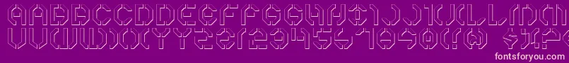 Y3ko Font – Pink Fonts on Purple Background