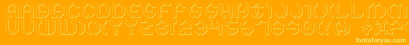fuente Y3ko – Fuentes Amarillas Sobre Fondo Naranja