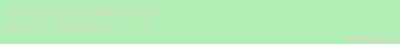 フォントDeltaUniverse – 緑の背景にピンクのフォント