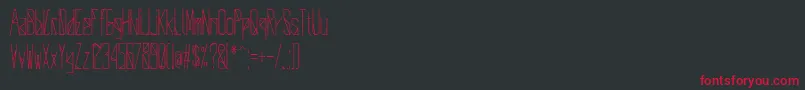 DeltaUniverse Font – Red Fonts on Black Background