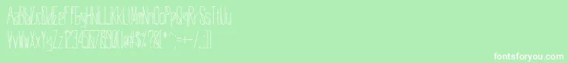 DeltaUniverse Font – White Fonts on Green Background