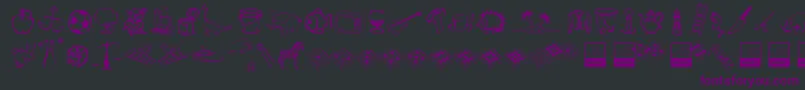 Alfabilder Font – Purple Fonts on Black Background