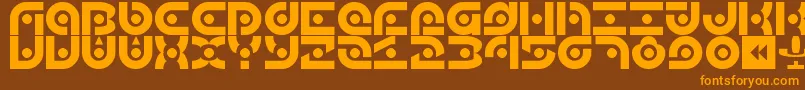 More about Audio2012 Font Audio2012 Font – Orange Fonts on Brown Background