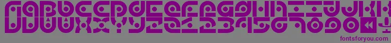 Police Audio2012 – polices violettes sur fond gris