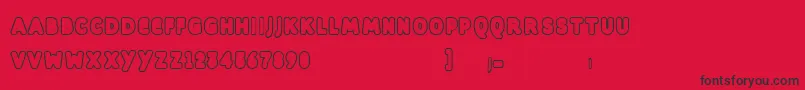 Dill Font – Black Fonts on Red Background