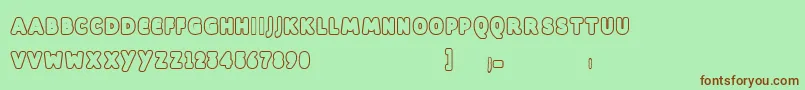 Dill Font – Brown Fonts on Green Background