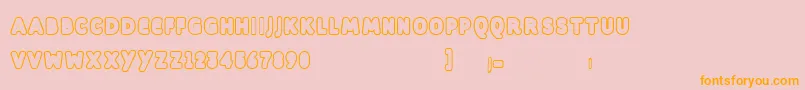 Dill Font – Orange Fonts on Pink Background