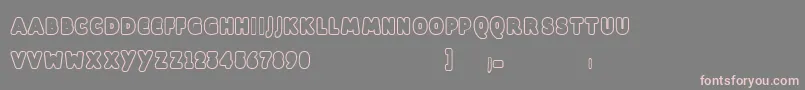 Dill Font – Pink Fonts on Gray Background
