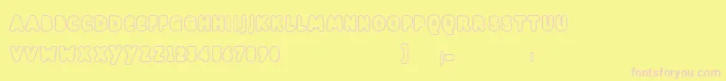 Dill Font – Pink Fonts on Yellow Background