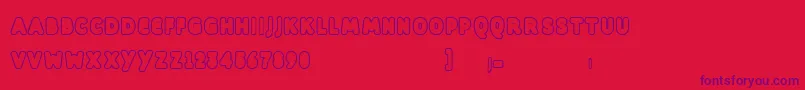 Dill Font – Purple Fonts on Red Background