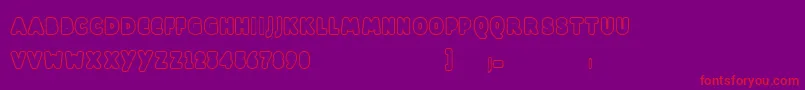 fuente Dill – Fuentes Rojas Sobre Fondo Morado