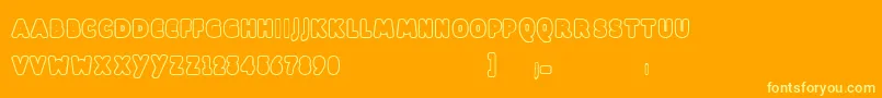 Dill Font – Yellow Fonts on Orange Background