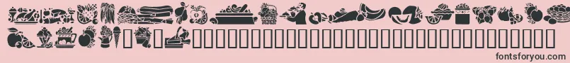 GeEdibles Font – Black Fonts on Pink Background