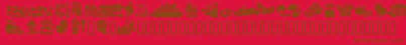 GeEdibles Font – Brown Fonts on Red Background