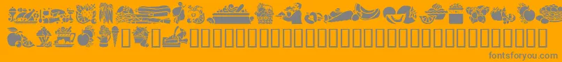 Шрифт GeEdibles – серые шрифты на оранжевом фоне