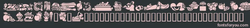 GeEdibles Font – Pink Fonts on Black Background