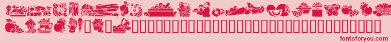 GeEdibles Font – Red Fonts on Pink Background