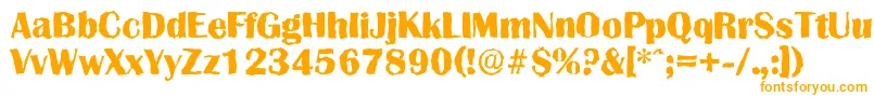 fuente GrenoblerandomXboldRegular – Fuentes Naranjas Sobre Fondo Blanco
