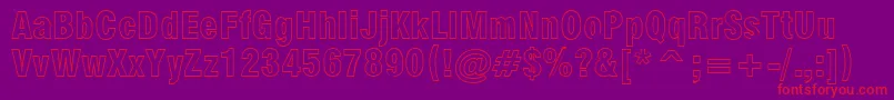 Milfho Font – Red Fonts on Purple Background