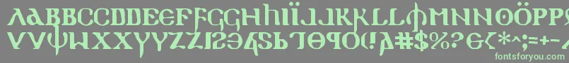 fuente Holyv2 – Fuentes Verdes Sobre Fondo Gris