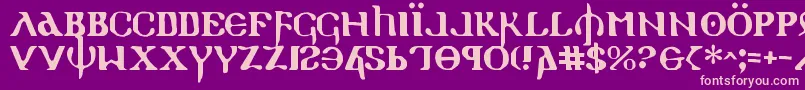En savoir plus sur la police Holyv2 Police Holyv2 – polices roses sur fond violet