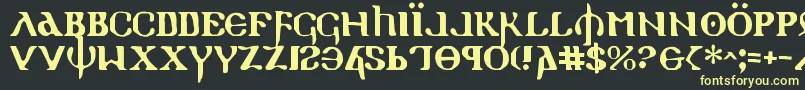 More about Holyv2 Font Holyv2 Font – Yellow Fonts on Black Background