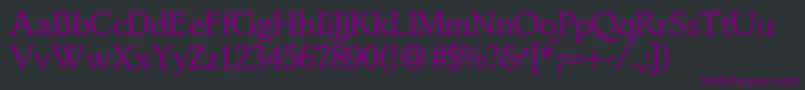 LynnedbNormal Font – Purple Fonts on Black Background