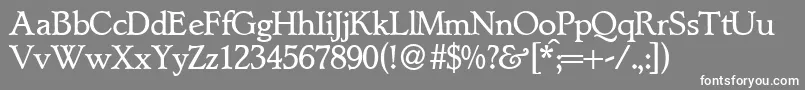 LynnedbNormal Font – White Fonts on Gray Background