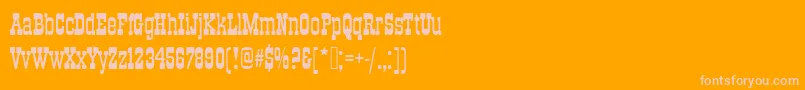 Oldtowneno536dro1 Font – Pink Fonts on Orange Background