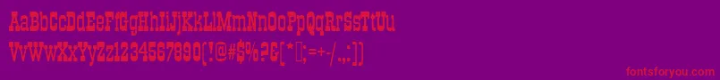 Oldtowneno536dro1 Font – Red Fonts on Purple Background