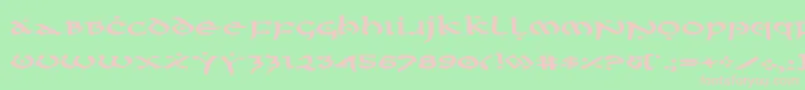 Firstv2e Font – Pink Fonts on Green Background