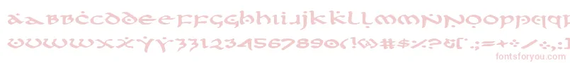 Firstv2e Font – Pink Fonts on White Background