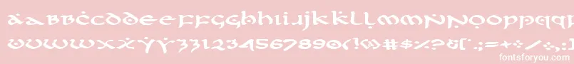 Firstv2e Font – White Fonts on Pink Background