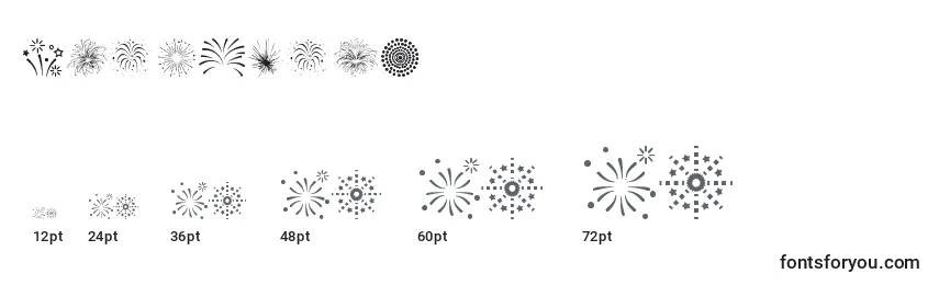 Fireworks Font Sizes