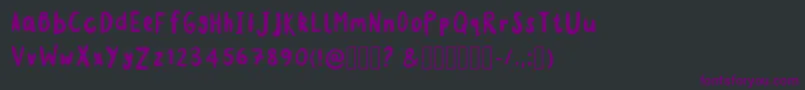 fuente MonstahsinkRegular – Fuentes Moradas Sobre Fondo Negro