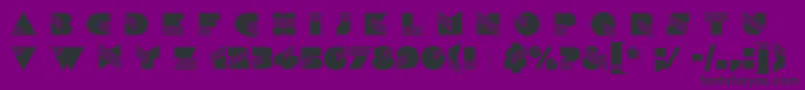 SinaloaLetPlain.1.0 Font – Black Fonts on Purple Background