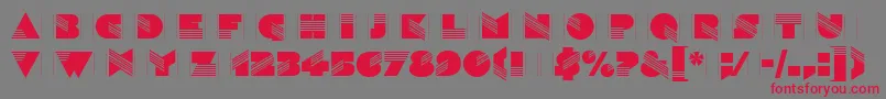 SinaloaLetPlain.1.0 Font – Red Fonts on Gray Background
