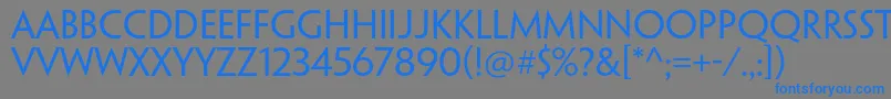 PenumbrasansstdRegular Font – Blue Fonts on Gray Background