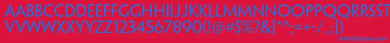 PenumbrasansstdRegular Font – Blue Fonts on Red Background