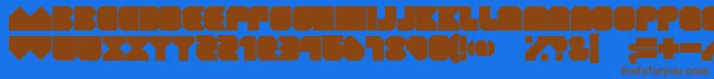 GeistKnt Font – Brown Fonts on Blue Background