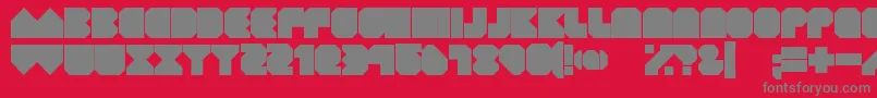 GeistKnt Font – Gray Fonts on Red Background