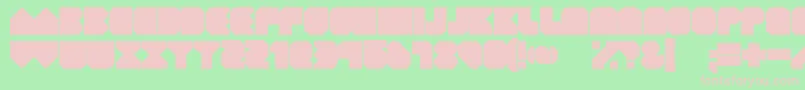 GeistKnt Font – Pink Fonts on Green Background