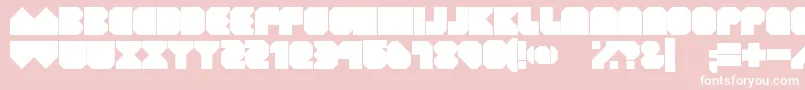 GeistKnt Font – White Fonts on Pink Background