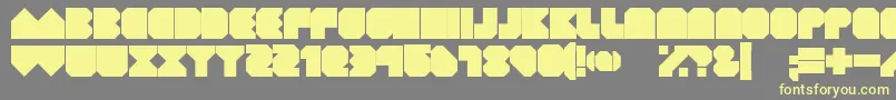 GeistKnt Font – Yellow Fonts on Gray Background